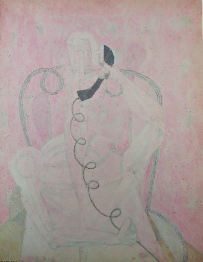VINTAGE C. 1965 RUFINO TAMAYO PRINT MAN AT THE PHONE 16