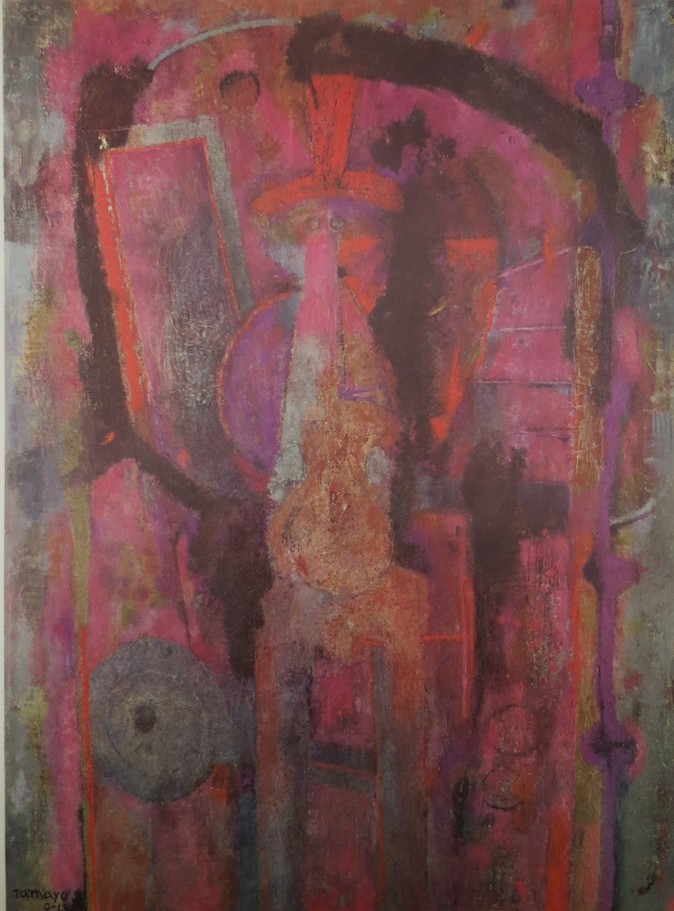 VINTAGE C. 1965 RUFINO TAMAYO PRINT MAN WITH RED HAT 16