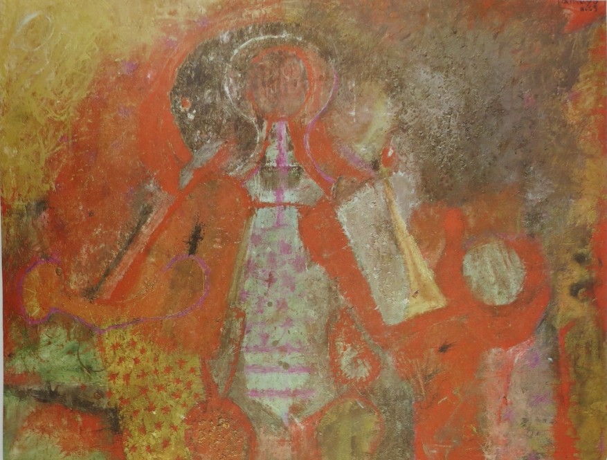 VINTAGE C. 1965 RUFINO TAMAYO PRINT MAN WITH A SPHERE 16