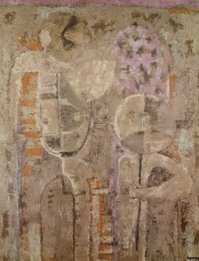 VINTAGE C. 1965 RUFINO TAMAYO PRINT COUPLE IN WHITE 16