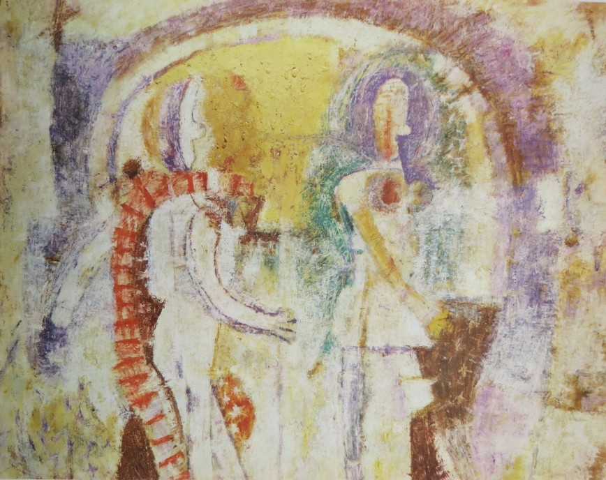 VINTAGE C. 1965 RUFINO TAMAYO PRINT FIGURES WALKING 16