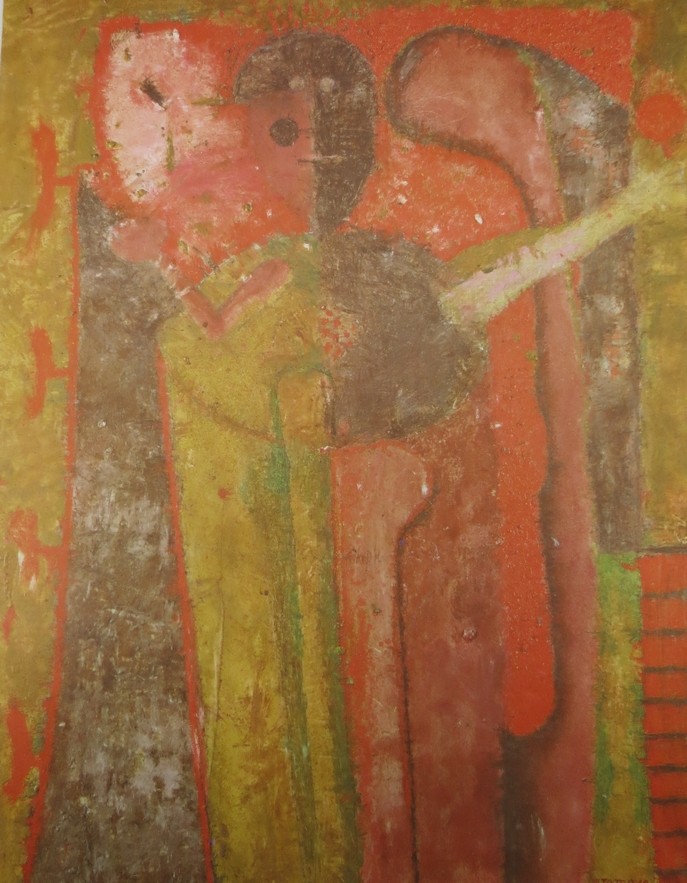 VINTAGE C. 1965 RUFINO TAMAYO PRINT MAN WITH RATTLE 16