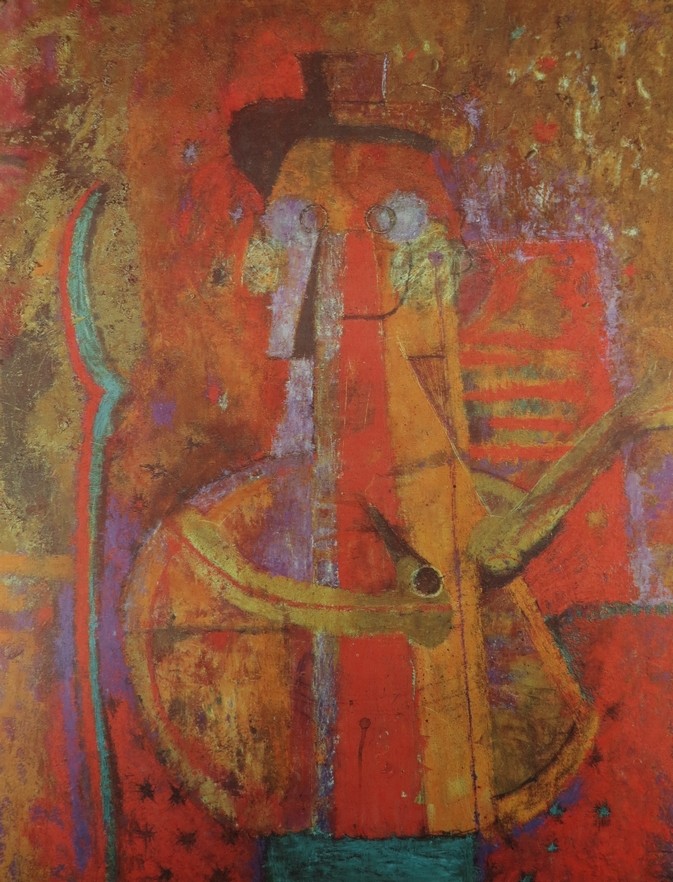 VINTAGE C. 1965 RUFINO TAMAYO PRINT MAN WITH PIPE 16