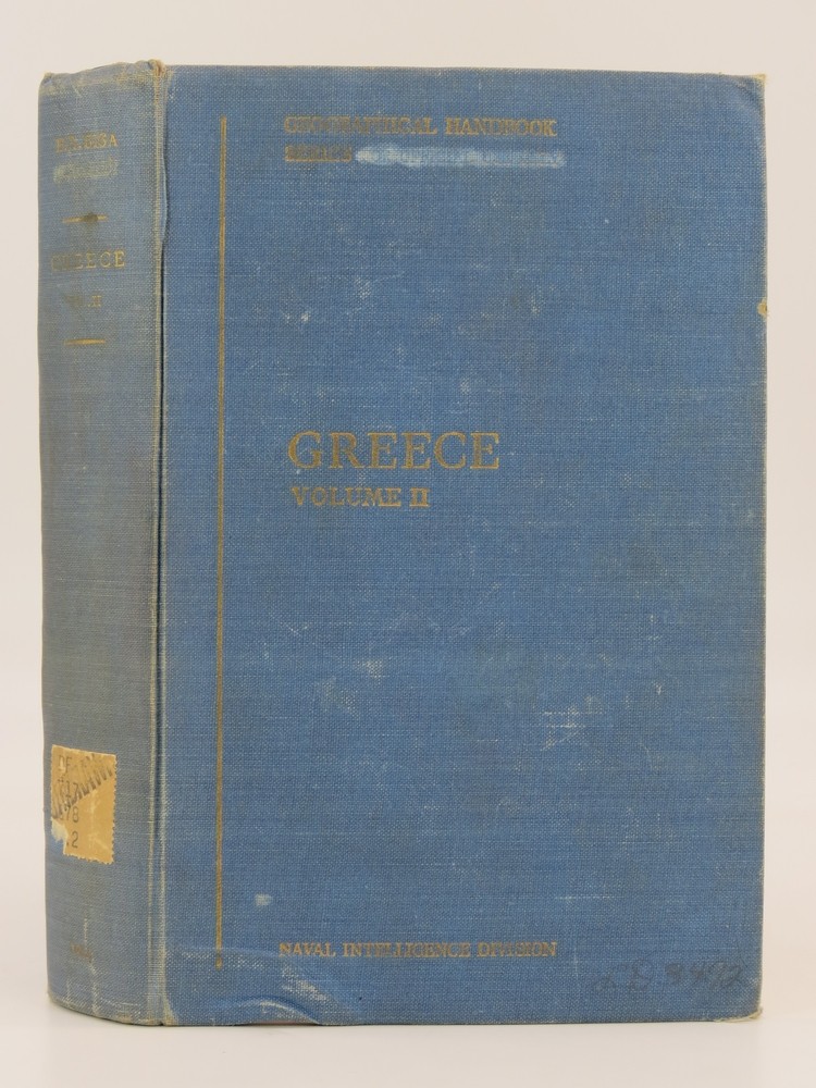GEOGRAPHICAL HANDBOOK SERIES: GREECE. VOLUME II. OCTOBER 1944 Economic Geography, Ports and Communications