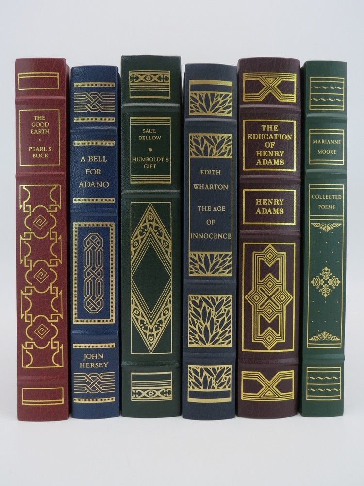 FRANKLIN LIBRARY PULITZER PRIZE CLASSICS (6 VOLUMES) Age of Innocence; Bell for Adano; Education of Henry Adams; Good Earth; Humboldt's Gift; Collected Poems