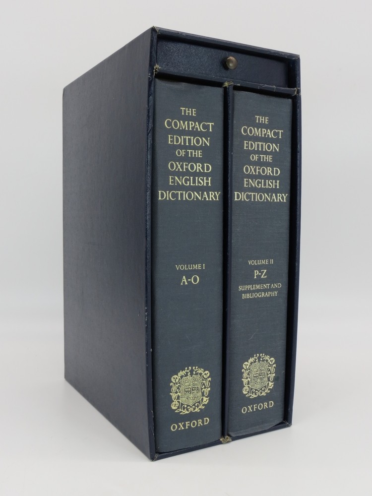 THE COMPACT EDITION OF THE OXFORD ENGLISH DICTIONARY (2 VOLUME BOXED SET)