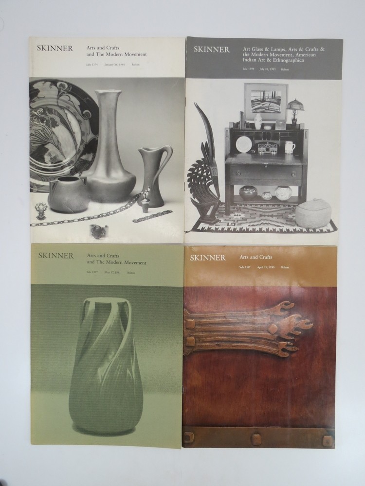 4 SKINNER ARTS & CRAFTS AND THE MODERN MOVEMENT AUCTION CATALOGS April 21, 1990; JANUARY 26, 1991; May 17, 1991; July 26, 1991