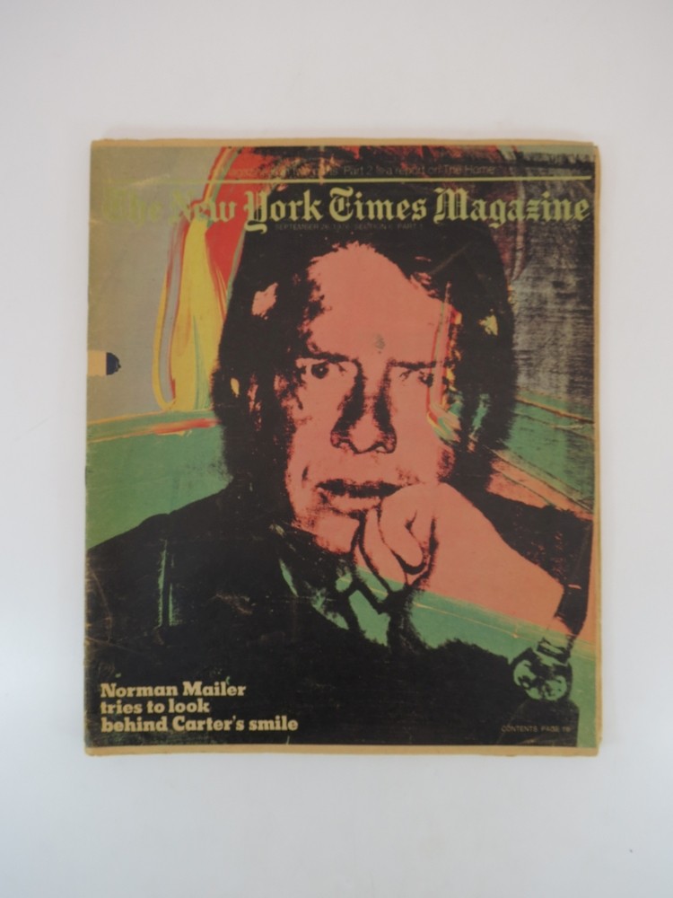 THE NEW YORK TIMES MAGAZINE SEPTEMBER 26, 1976 (JIMMY CARTER COVER BY ANDY WARHOL & ARTICLE BY NORMAN MAILER)