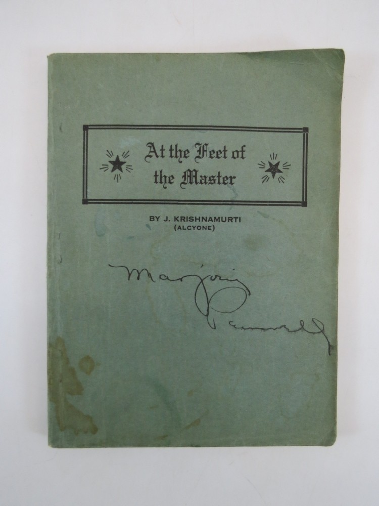 AT THE FEET OF THE MASTER