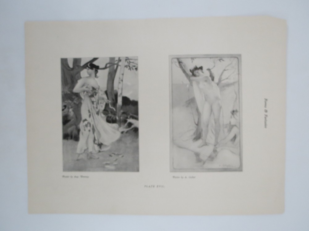 RARE 1898 ANTOINE CALBET & AUGUSTE DONNAY ART NOUVEAU ILLUSTRATIONS