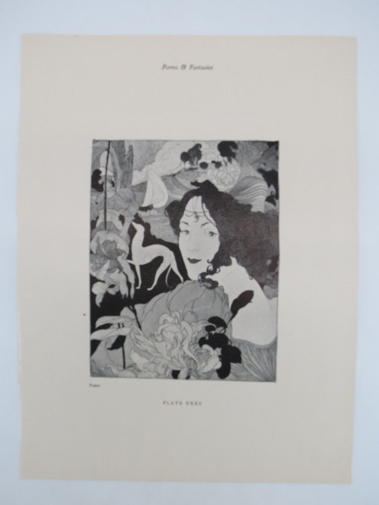 1898 GEORGES DE FEURE ART NOUVEAU ILLUSTRATION