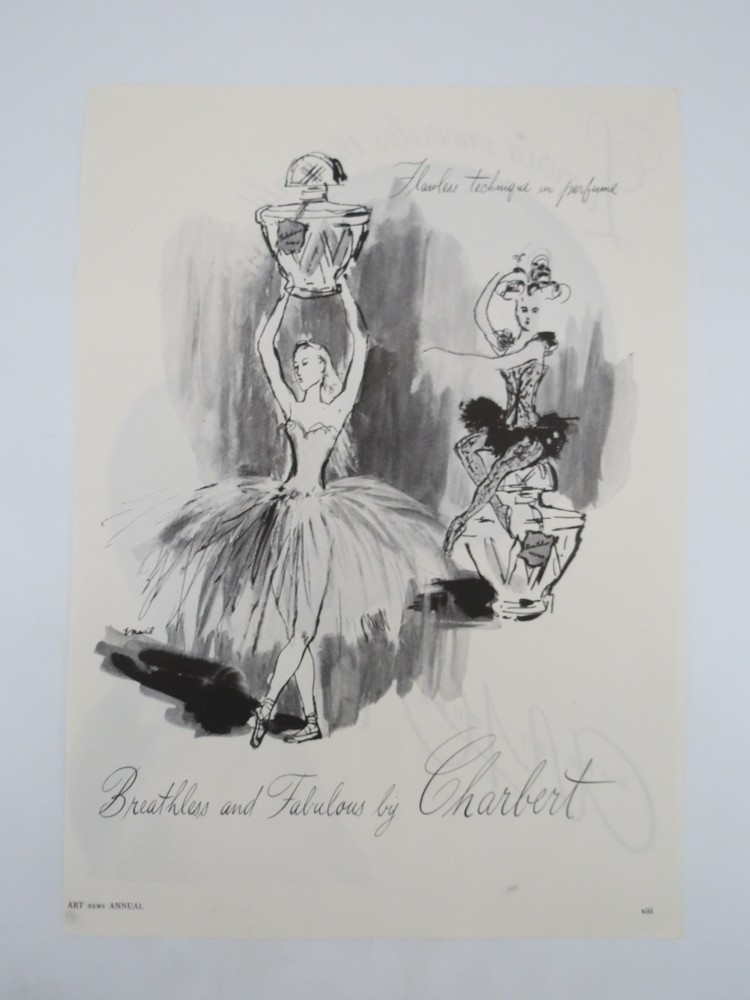 1946 BREATHLESS AND FABULOUS BY CHARBERT PRINT AD