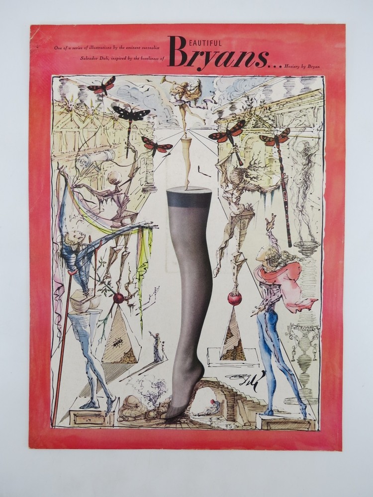 1946 SALVADOR DALI BRYANS HOSIERY AD