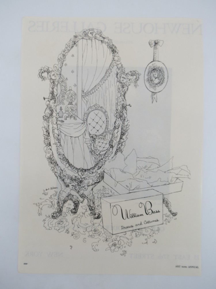 1946 WILLIAM BASS DRESSES AND COSTUMES PRINT AD