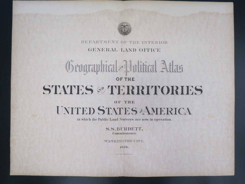RARE 1876 TITLE PAGE (ONLY) TO 