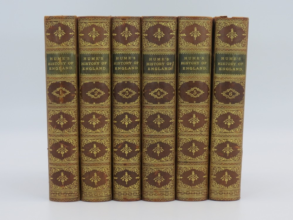 THE HISTORY OF ENGLAND (COMPLETE IN 6 VOLUMES) (LEATHER BOUND) From the Invasion of Julius Caesar to the Abdication of James the Second, 1688. a New Edition with the Author's Last Corrections and Improvements, to Which is Prefixed a Short Account of His Life, Written by Himself.