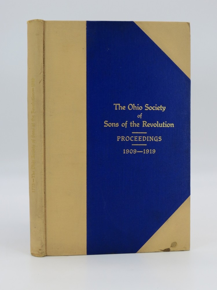 YEAR BOOK OF THE OHIO SOCIETY OF THE SONS OF THE AMERICAN REVOLUTION FEBRUARY 22, 1919