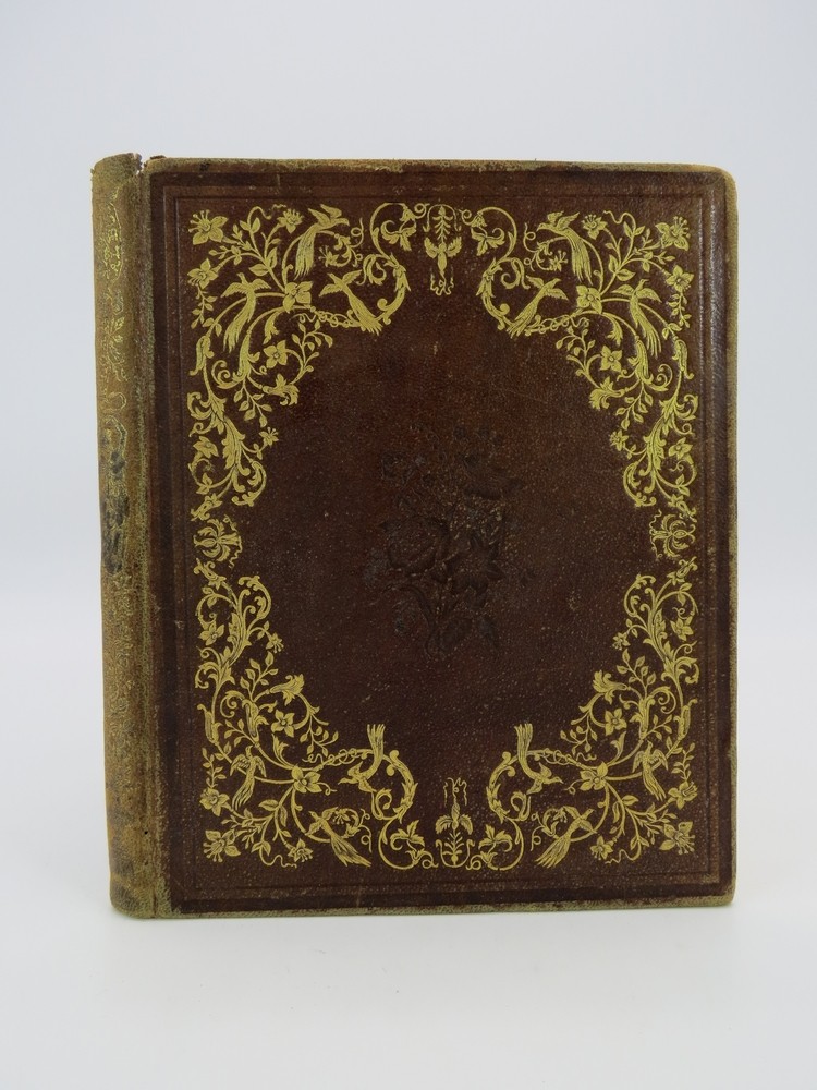 THE FLORAL ALBUM: ANTIQUE VICTORIAN AUTOGRAPH BOOK OF MARIA WOOD WITH HAND COLORED FLORAL PLATES