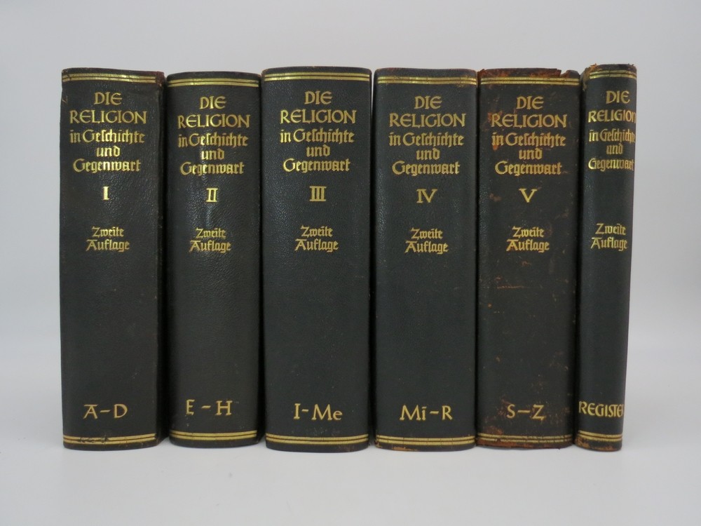 DIE RELIGION IN GESCHICHTE UND GEGENWART Handwrterbuch Fr Theologie Und Religionswissenschaft. Bd. 1-6.