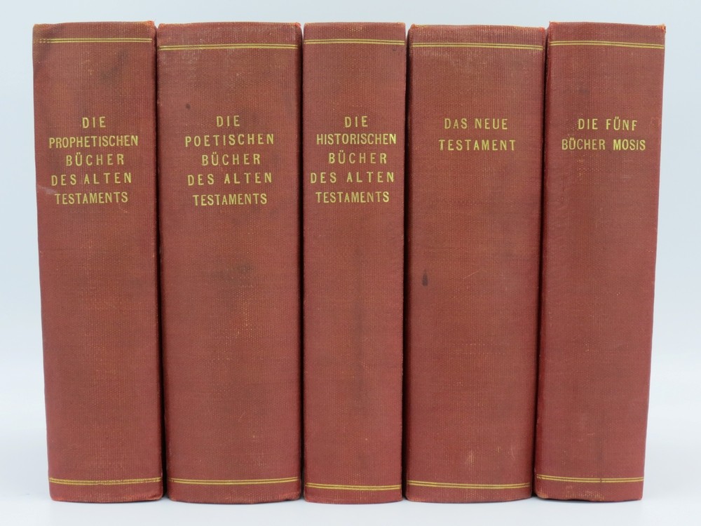 POLYGLOTTEN-BIBEL ZUM PRAKTISCHEN HANDGEBRAUCH. Die Heilige Schrift Alten Und Neuen Testaments. in bersichtlicher Nebeneinanderstellung Des Urtextes, Der Septuaginta, Vulgata Und Luther-Uebersetzung, so Wie Der Wichtigsten Varianten Der Vornehmsten Deutschen Uebersetzungen.