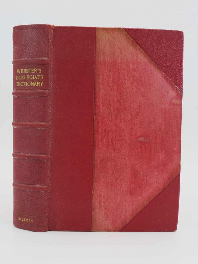 WEBSTER'S COLLEGIATE DICTIONARY (LEATHER BOUND) The Largest Abridgement of Webster's New International Dictionary. Second Edition.