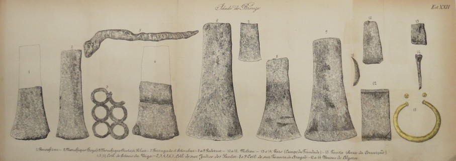 ANTIQUE C. 1900 IDADE DO BRONZE AGE LITHOGRAPH