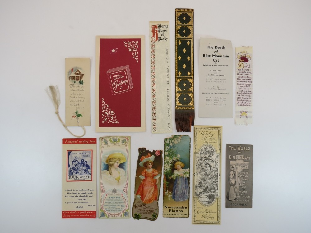 LOT OF 50 BOOKMARKS ANTIQUE, VINTAGE, & RECENT