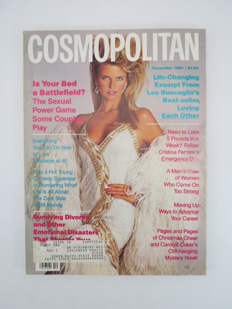 COSMOPOLITAN MAGAZINE DECEMBER 1984 (CHRISTIE BRINKLEY COVER)