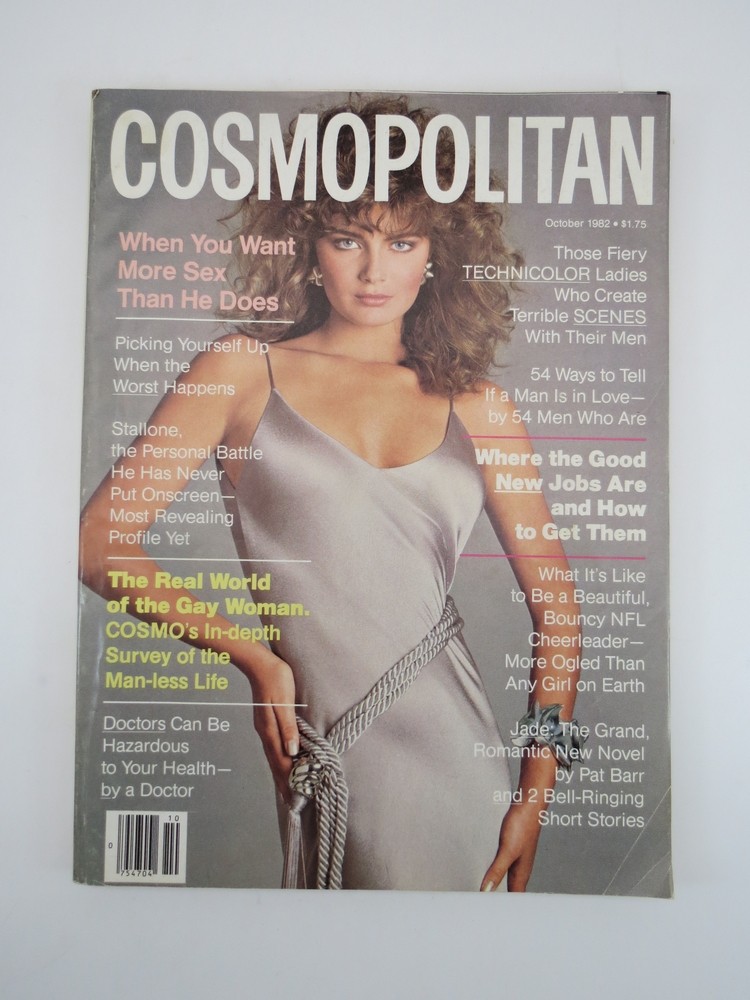 COSMOPOLITAN MAGAZINE OCTOBER 1982 (PAULINA PORIZKOVA COVER)