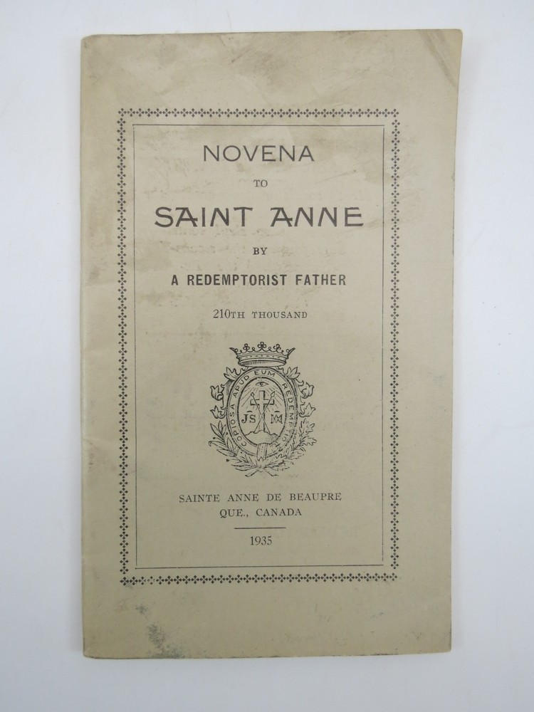 NOVENA TO SAINT ANNE By a Redemptorist Father
