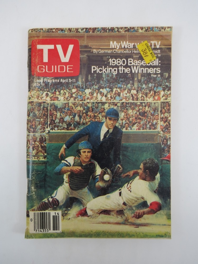 TV GUIDE APRIL 5-11 (1980 BASEBALL: PICKING THE WINNERS)