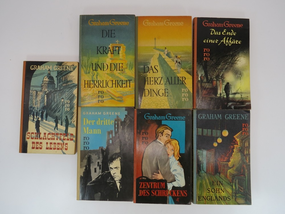 DAS HERZ ALLER DINGE (7 BOOKS) Zentrum Des Schreckens; Ein Sohn Englands; Die Kraft Und Die Herrlichkeit; Schlachtfeld Des Lebens; Der Dritte Mann; Das Ende Einer Affare