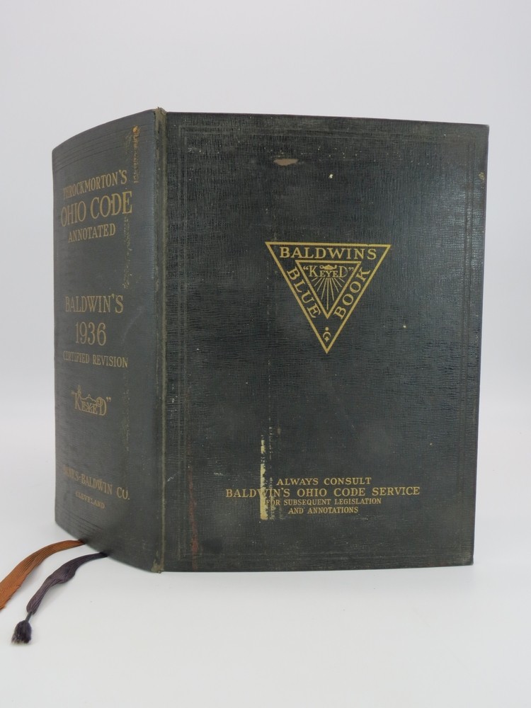 THROCKMORTON'S OHIO CODE ANNOTATED BALDWINS 1936