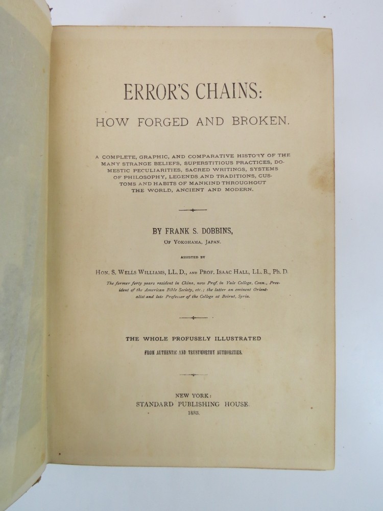ERROR'S CHAINS How Forged and Broken