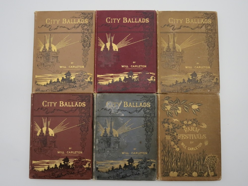 CITY BALLADS (5 COPIES) & FARM FESTIVALS FINE DECORATIVE BINDING LOT