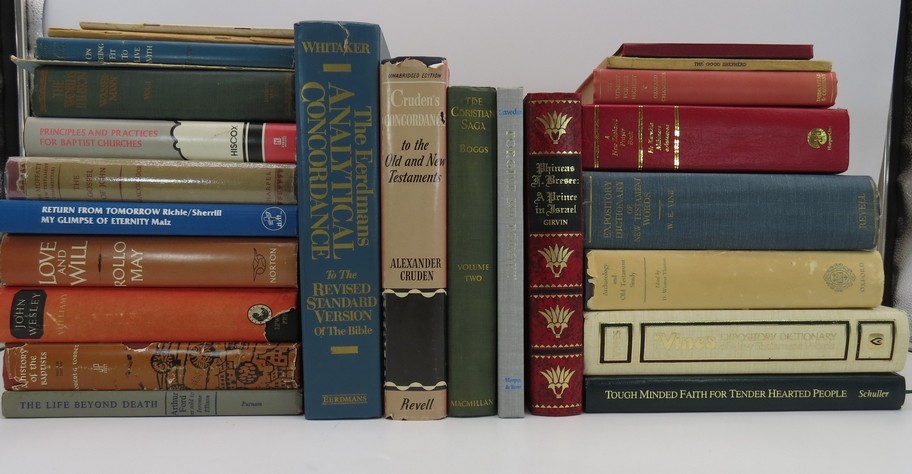 24 VOLUME COLLECTION OF BOOKS ON CHRISTIAN RELIGION