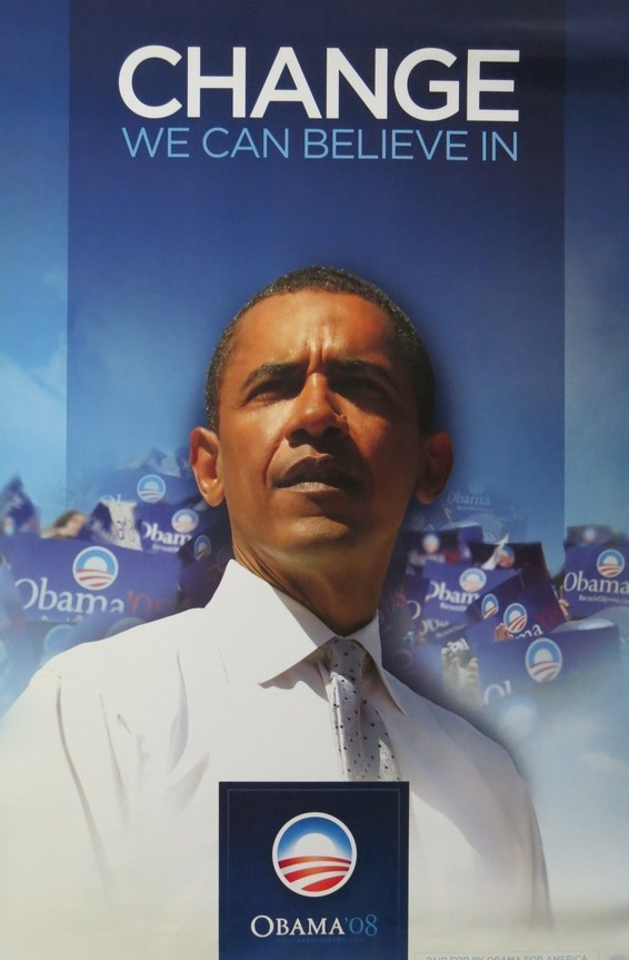 BARACK OBAMA POSTER CHANGE WE CAN BELIEVE IN 2008 36