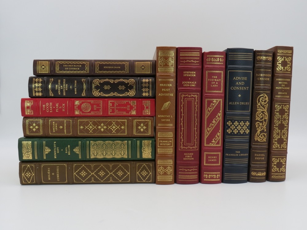 12 FRANKLIN LIBRARY LEATHER BOUND BOOKS COLLECTION