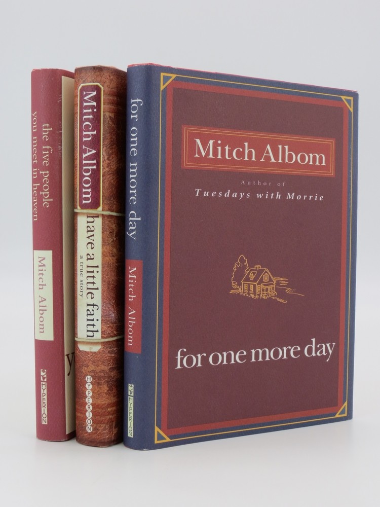 3 TITLES SIGNED BY AUTHOR The Five People You Meet in Heaven; for One More Day; Have a Little Faith