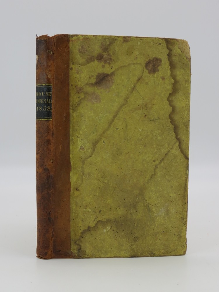 JOURNAL OF THE HOUSE OF REPRESENTATIVES OF THE STATE OF MICHIGAN Extra Session of 1858
