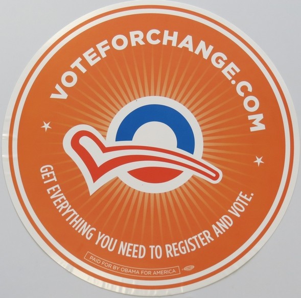 BARACK OBAMA VOTE FOR CHANGE 12.75