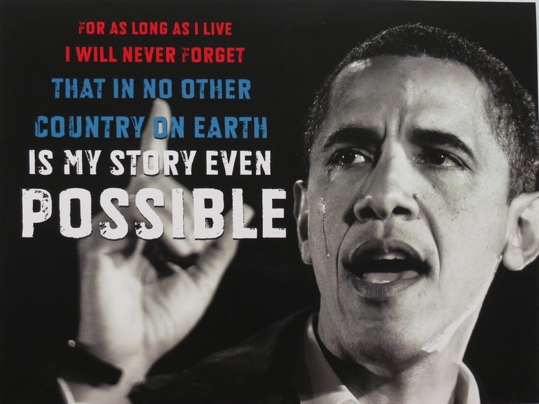 BARACK OBAMA PRESIDENTIAL CAMPAIGN 2008 MY STORY POSSIBLE SIGN POSTER 16