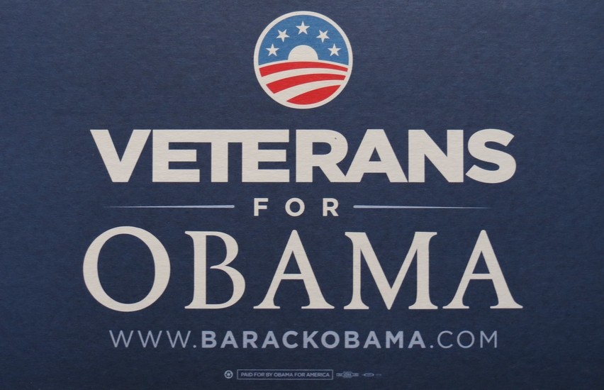VETERANS FOR BARACK OBAMA 2008 PRESIDENTIAL CAMPAIGN SIGN POSTER 17