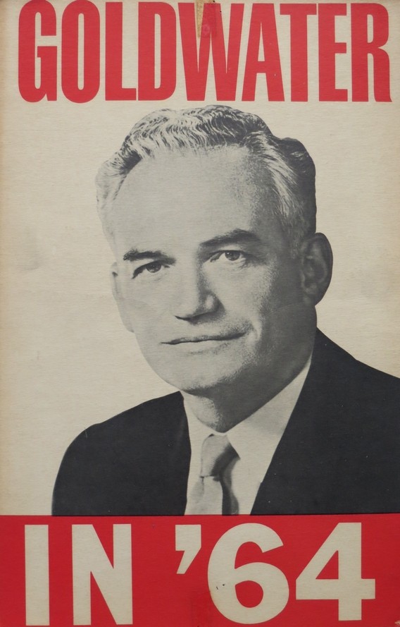 BARRY GOLDWATER '64 1964 PRESIDENTIAL CAMPAIGN SIGN POSTER 17