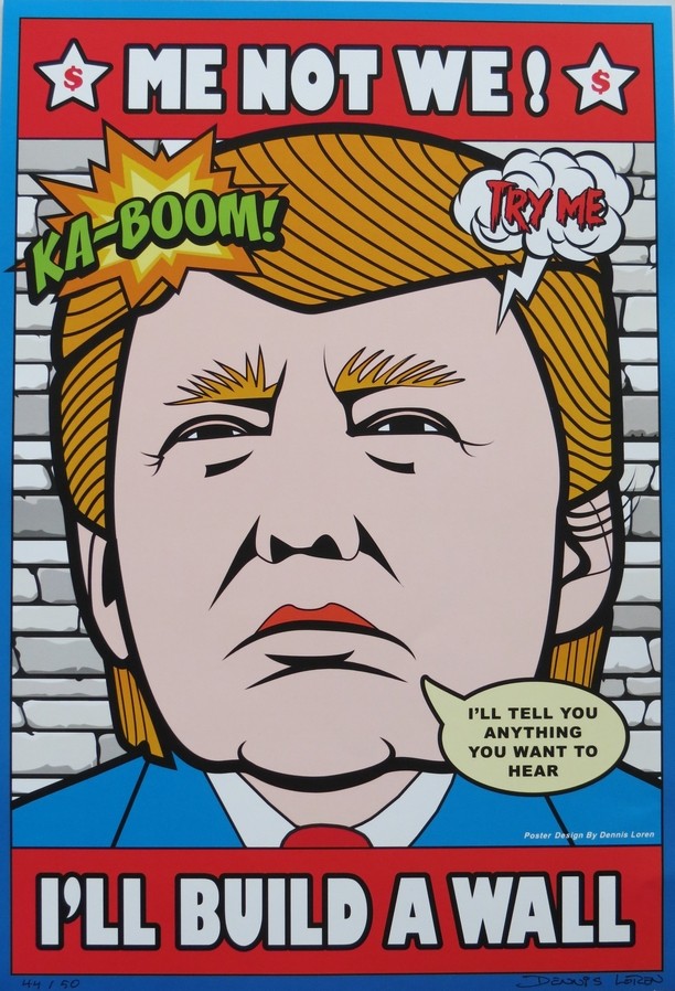 ANTI DONALD TRUMP PRESIDENTIAL CAMPAIGN ME NOT WE 2015 SIGN POSTER 18