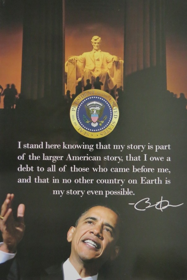 RARE BARACK OBAMA 2009 PRESIDENTIAL INAUGURATION SIGN POSTER 18