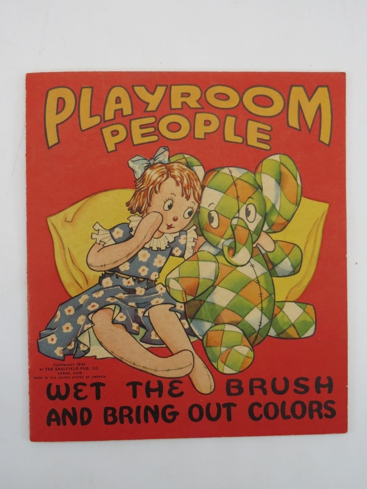 PLAYROOM PEOPLE WET THE BRUSH AND BRING OUT COLORS (COLORING BOOK)