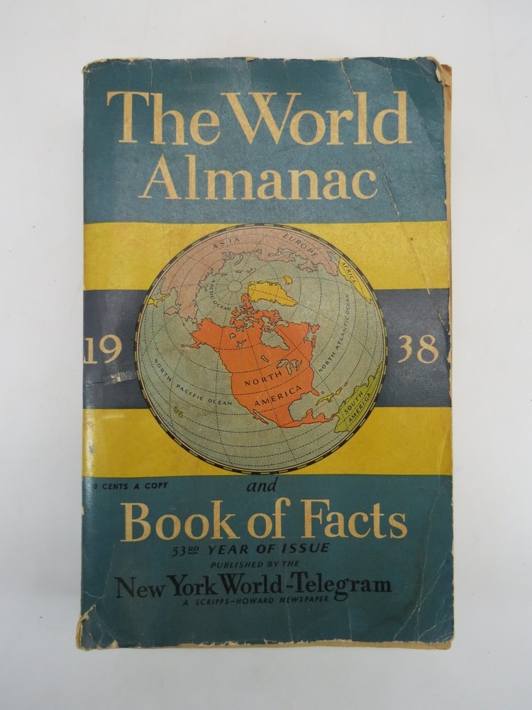 THE WORLD ALMANAC AND BOOK OF FACTS FOR 1938