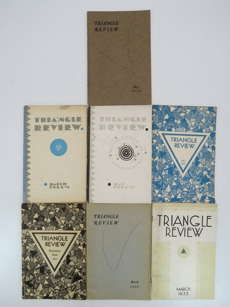 TRIANGLE REVIEW 14 ISSUES 1929 TO 1933