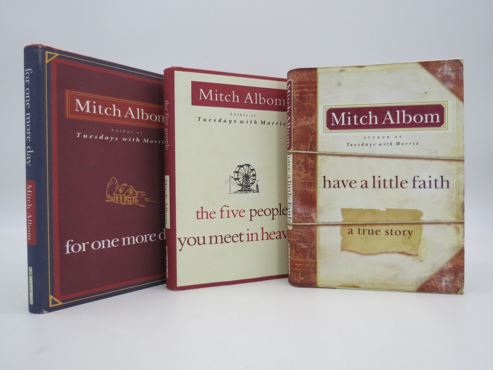 3 TITLES SIGNED BY AUTHOR The Five People You Meet in Heaven; for One More Day; Have a Little Faith